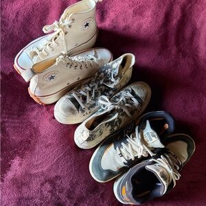 Converse High-Top Sneakers and New Balance Tiago